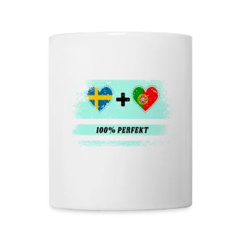 Portugal et Suède 100 % parfait / Cadeau - Mug blanc - blanc - Devant