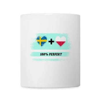 Pologne et Suède 100% parfait / cadeau - Mug blanc - blanc - Devant