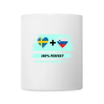 Slovénie et Suède 100% parfait / cadeau - Mug blanc - blanc - Devant