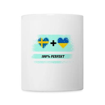 Ukraine and Sweden 100% perfect / gift - Mug - white - Front