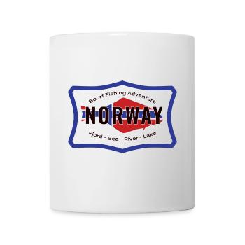 Norway Sport Fishing Adventure Heilbutt - Tasse - Weiß - Vorne