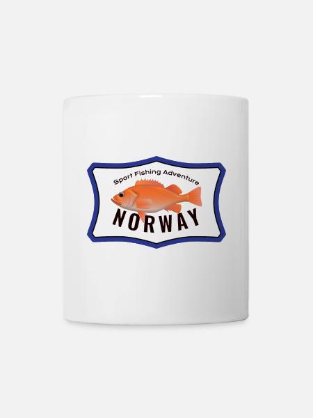 Norway Sport Fishing Adventure Rotbarsch Urlaub - Tasse - Weiß