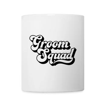 Bräutigam Squad Junggesellenabschied Männer Passende Gruppe Crew - Tasse - Weiß - Vorne