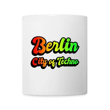 Berlin, ville arc-en-ciel de la techno - Mug blanc - blanc - Devant