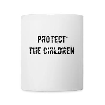 Protection de l’enfance Protège les enfants - Mug blanc - blanc - Devant