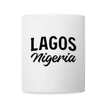 Lagos Nigeria - Vintage lettering - Mug - white - Front