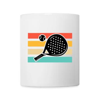 Padel Tennis Retro Vintage - Mug - white - Front