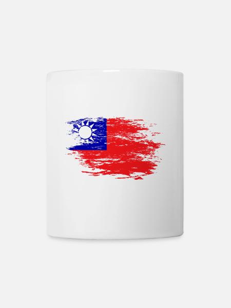 Drapeau de Taïwan - Mug blanc - blanc