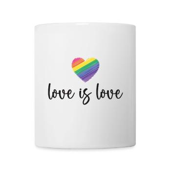 Mois de la fierté - L’amour c’est l’amour - Mug blanc - blanc - Devant