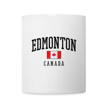 Drapeau d’Edmonton Canada – Look vintage urbain - Mug blanc - blanc - Devant