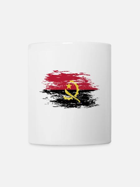 Angola Flagge used - Tasse - Weiß