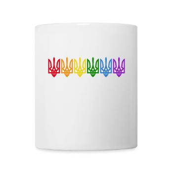 UKRAINE support peace Kiew LGBT-ukrainine - Tasse - Weiß - Vorne