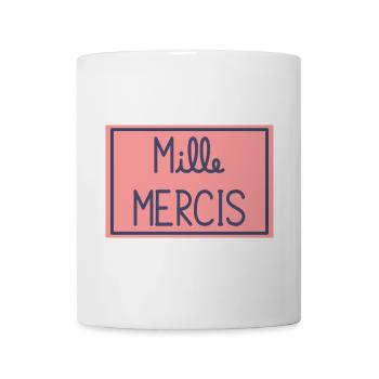 MERCI. MAÎTRESSE. MAÎTRE. MERCI MAÎTRESSE - Mug blanc - blanc - Devant