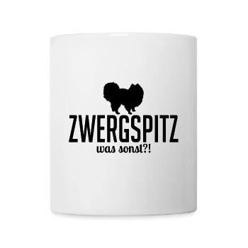Zwergspitz was sonst Hunde Hundespruch Wilsigns - Tasse - Weiß - Vorne