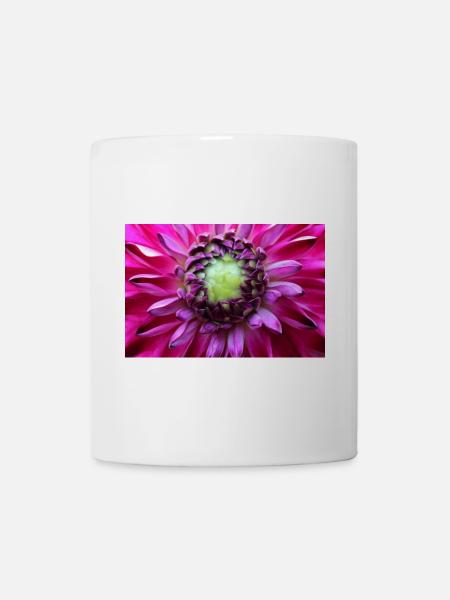 pinke Blume Blüte bunt rosa Poster - Tasse - Weiß