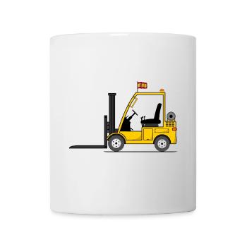 Forklift Spain flag - Mug - white - Front