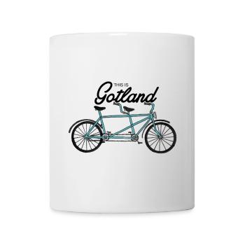 Das ist Gotland - Tandem Bike - Tasse - Weiß - Vorne