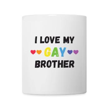 Mois de la fierté LGBT - J’aime mon frère gay - Mug blanc - blanc - Devant