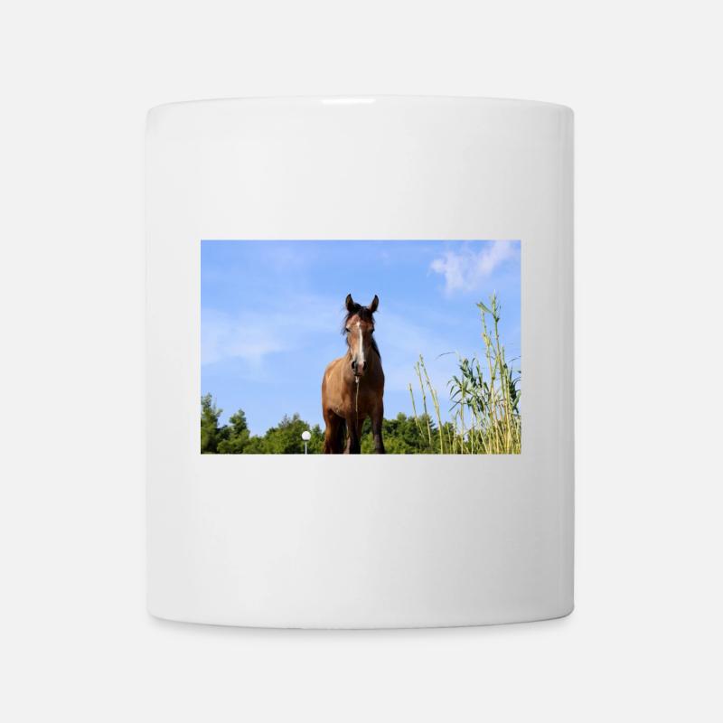 Affiche Cheval Cheval - Mug blanc - blanc