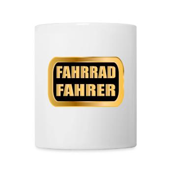 Fahrradfahrer Radfahren RAD Fahrrad - Tasse - Weiß - Vorne
