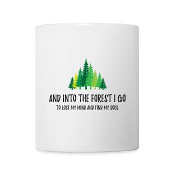 Et je vais dans la forêt - Mug blanc - blanc - Devant