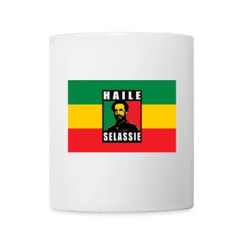 REGGAE RASTA FLAG - SELASSIE I - JAH RASTAFARI - Mug blanc - blanc - Devant