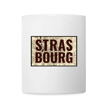 Strasbourg Stadtkarte Druck - Tasse - Weiß - Vorne