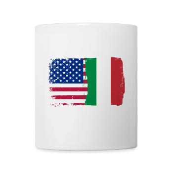 US Italy Flag Fusion - Mug - white - Front