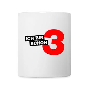Ich bin schon 3 - Tasse - Weiß - Vorne
