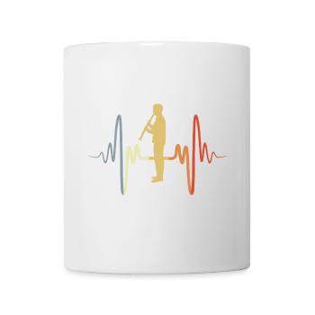 Vintage Klarinettist - Tasse - Weiß - Vorne