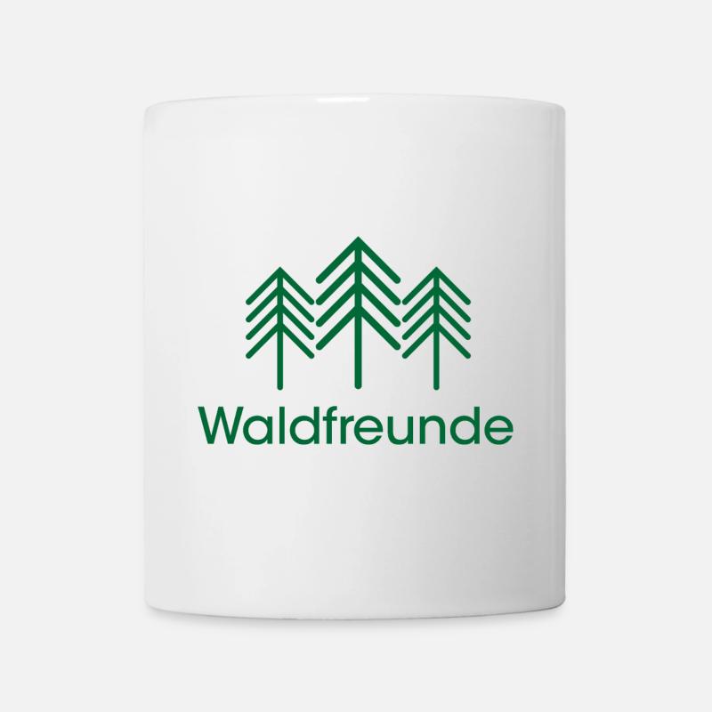 Waldfreunde Logo icon Gemeinschaft Symbol Bäume - Tasse - Weiß