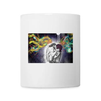 Premier baiser - Mug blanc - blanc - Devant