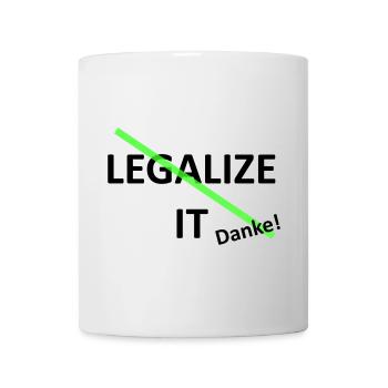 Legalize it weed Marihuana - Tasse - Weiß - Vorne