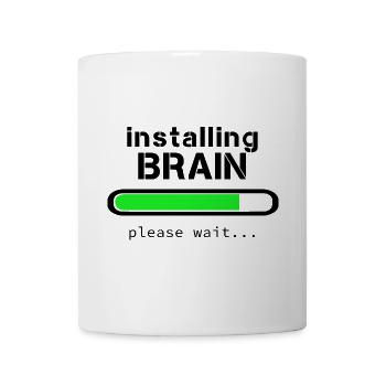 Installation von Brain - Tasse - Weiß - Vorne