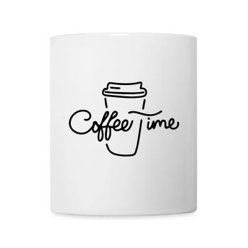Gift 'Coffee Time', minimalist art - Mug - white - Front