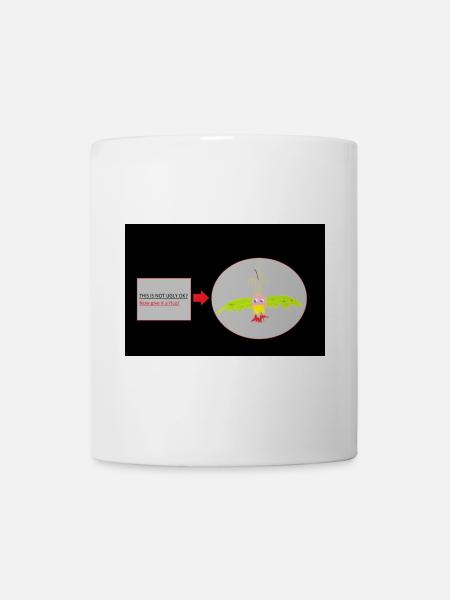 Flügel-Vogel Humor Illustration - Tasse - Weiß