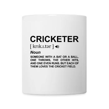 Cricketer Definition - Mug - white - Front