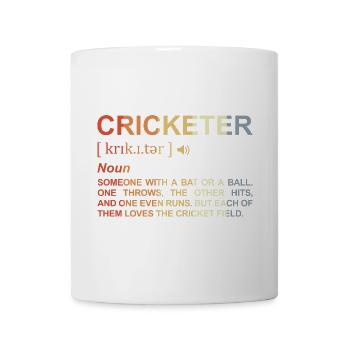 Cricketer Dictionary - Mug - white - Front
