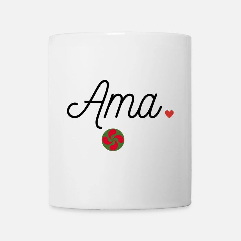 Ama et Lauburu. Maman en Basque - Mug blanc - blanc