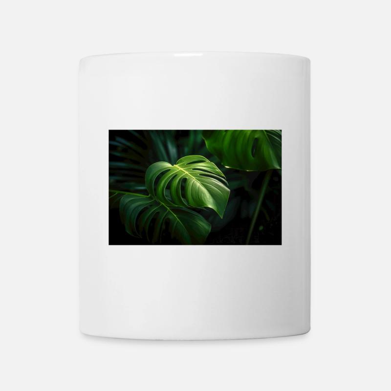 Plante Monstera - Mug blanc - blanc
