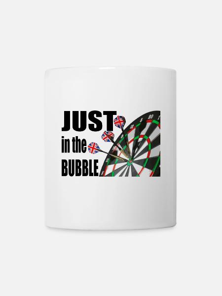 Dartscheibe - Tasse - Weiß