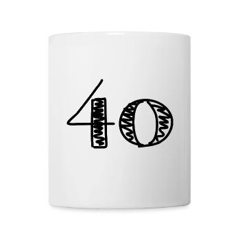 40. 40 YEARS. 40th ANNIVERSARY. 40TH ANNIVERSARY. - Mug - white - Front