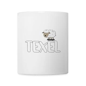 Texel de mouton (version colorée) - Mug blanc - blanc - Devant