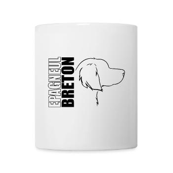 Epagneul Breton Profil Hunde Hund Wilsigns - Tasse - Weiß - Vorne