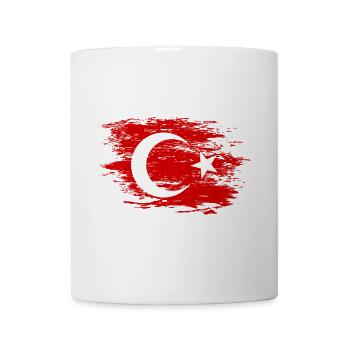 Türkei Flagge used - Tasse - Weiß - Vorne
