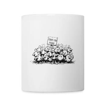 eidays for future shirt - Tasse - Weiß - Vorne