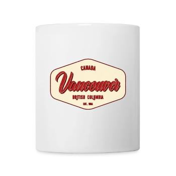 Vancouver Vintage City Label - Tasse - Weiß - Vorne