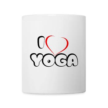 I love Yoga Design - Mug - white - Front
