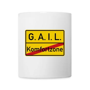 Komfortzone verlassen - Ganz Ankommen Im Leben - Tasse - Weiß - Vorne