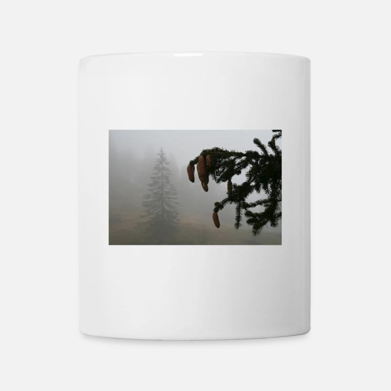 Magie du cône de la forêt nuageuse / Feldberg - Mug blanc - blanc